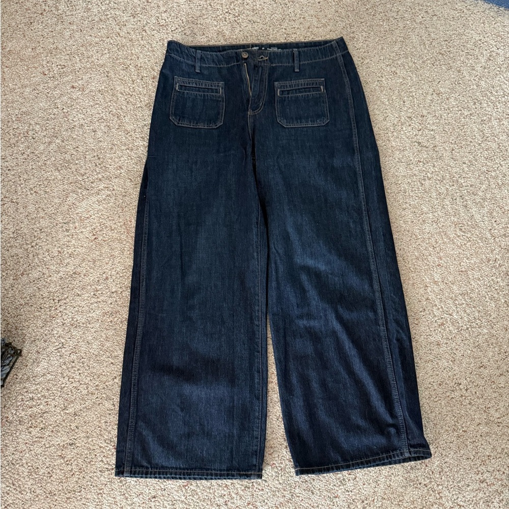 Old Navy High-Rise Baggy Wide-Leg Jeans - Blue